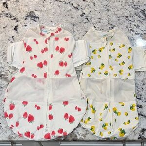 Set of two Happiest Baby Fruit Print Sleep Sacks for Snoo
